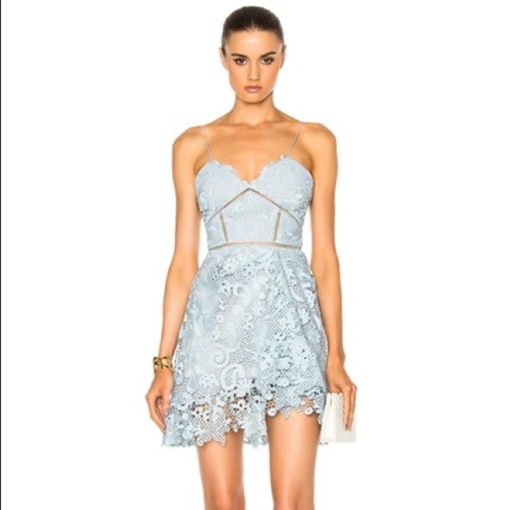 Self-portrait paisley vine mini dress